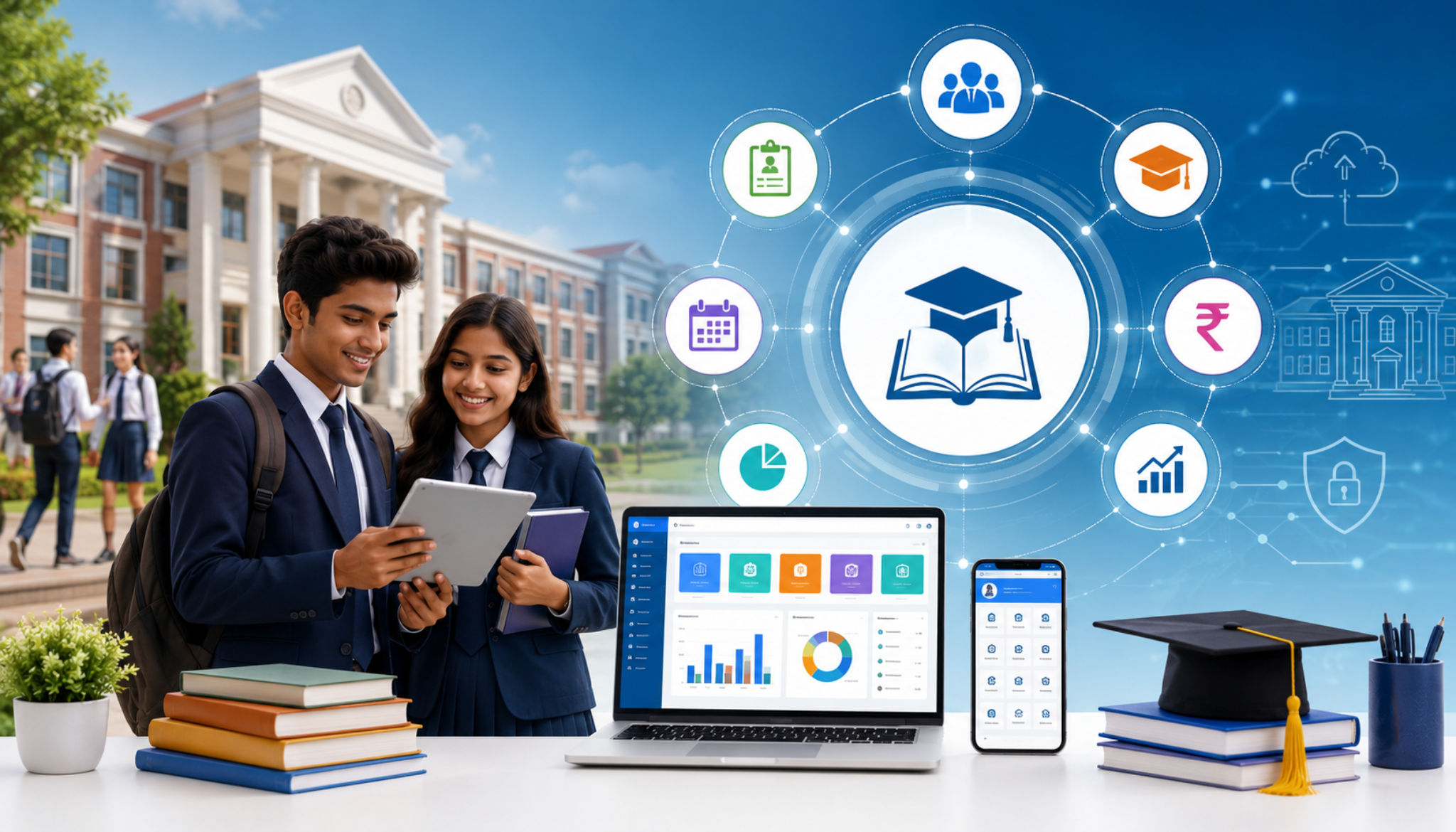 SCOLA education ERP software for institutions in India
